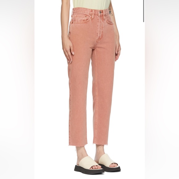 Re/Done Pink 70s Stovepipe Jeans - Picture 2 of 5